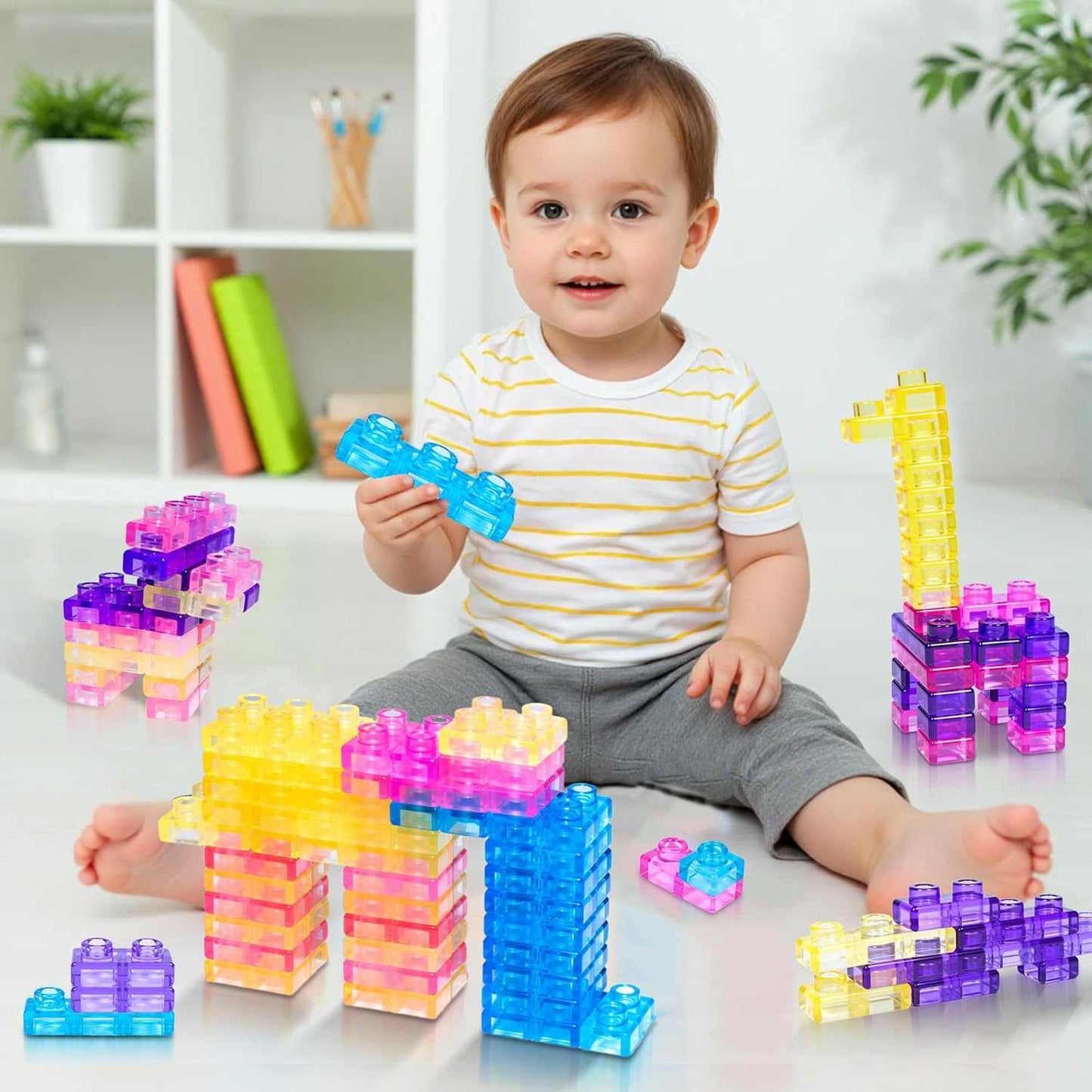 Squishy Building Blocks 40PCS Satisfying Play Set