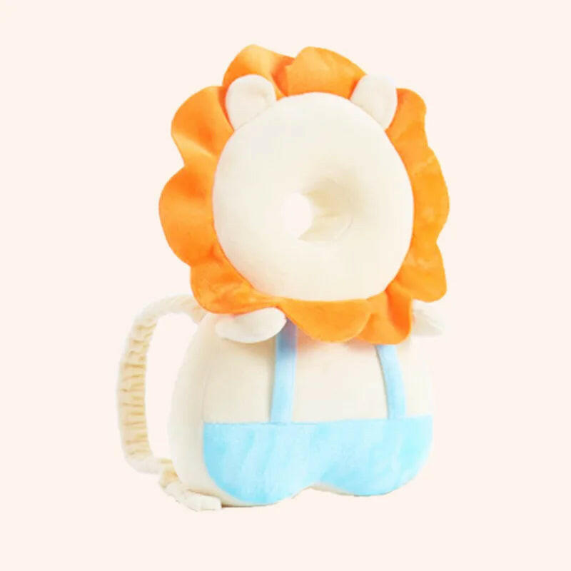 Plush toy with a lion design on a white background
