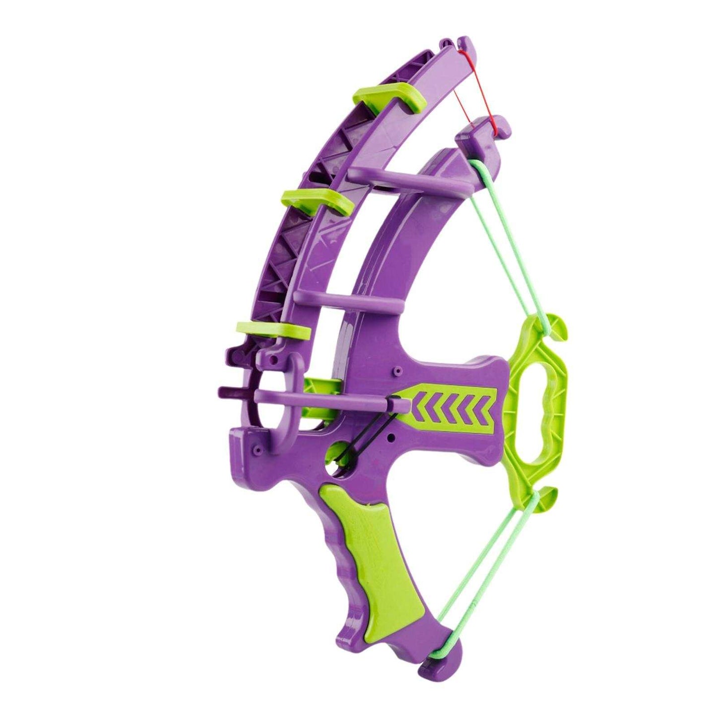 Purple and green kids archery toy set bow with sticky ball arrows for safe indoor and outdoor play