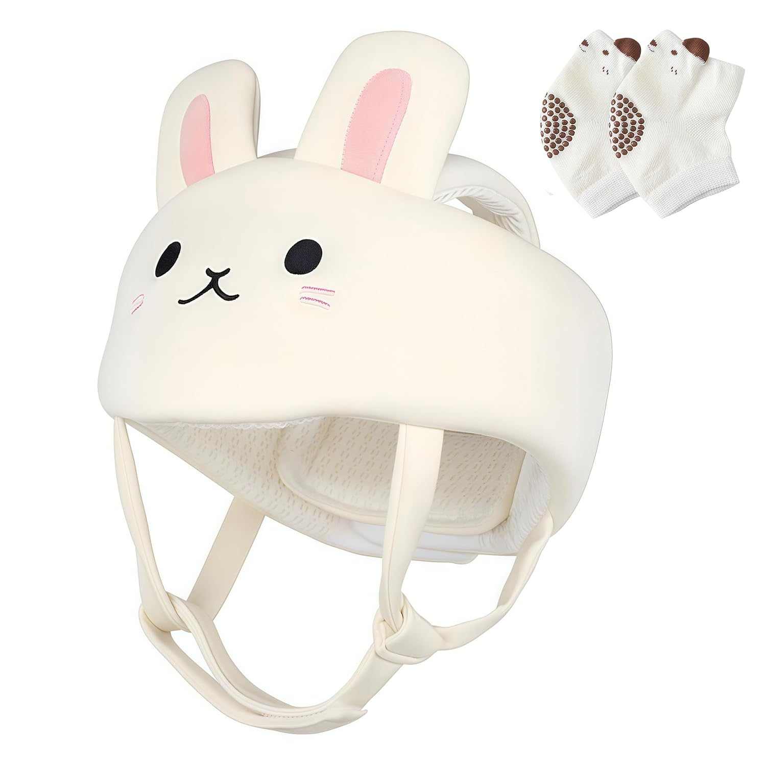 Baby Safety Helmet with bunny and koala design for infant crawling and walking safety