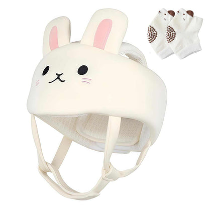 Baby Safety Helmet with bunny and koala design for infant crawling and walking safety