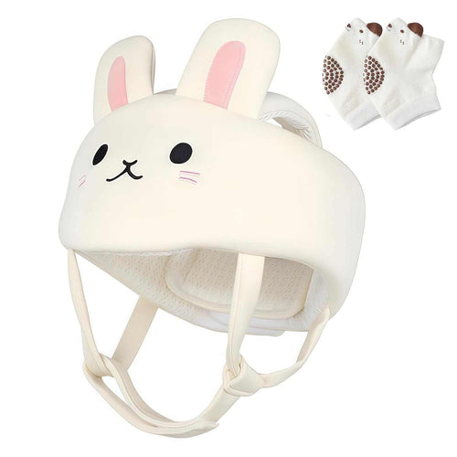 Baby Safety Helmet with bunny and koala design for infant crawling and walking safety