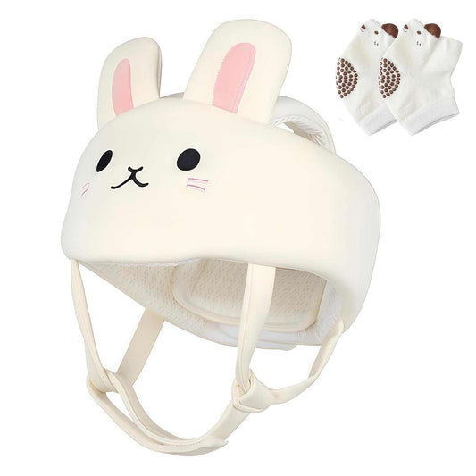 Baby Safety Helmet with bunny and koala design for infant crawling and walking safety
