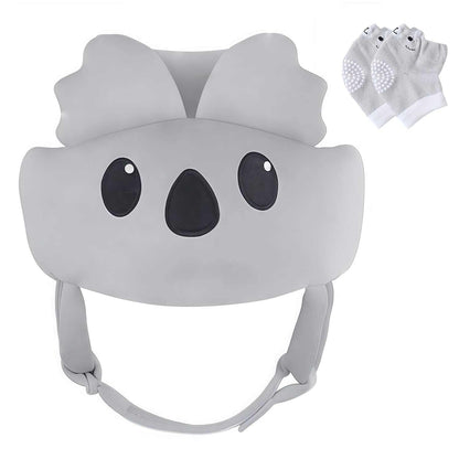 Baby Safety Helmet with bunny and koala design for crawling and walking safety