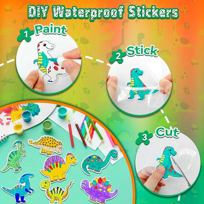 DIY Water Bottle Kit for Kids with colorful themed accessories and fidget keychain for creative decorating