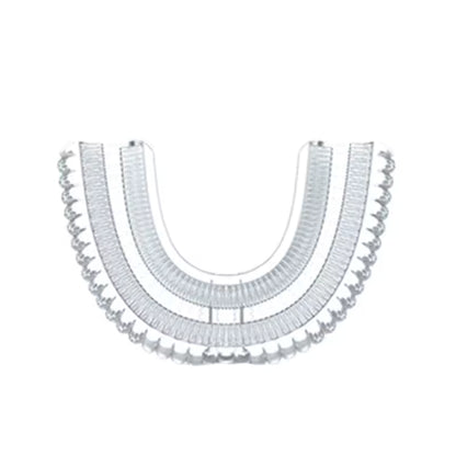 Set of three silver necklaces on a white background. SWEVVA™ 360° Kids Silicone Replacement Head