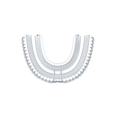 Set of three silver necklaces on a white background. SWEVVA™ 360° Kids Silicone Replacement Head