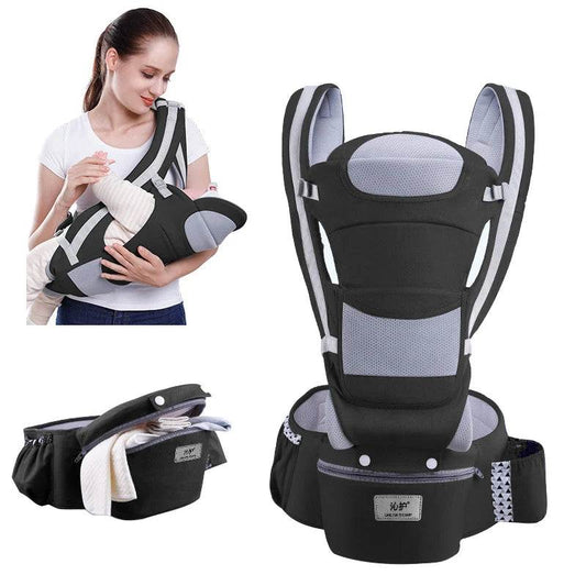 3 in 1 baby hip seat carrier ergonomic hands-free support for comfortable baby carrying