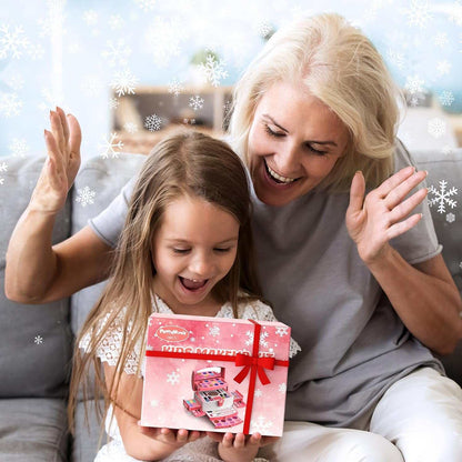 Kids Makeup Kit for Girls 56 pcs washable non-toxic cosmetic set in carry case for ages 3 to 10