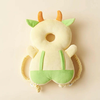 Plush toy shaped like the number 8 with a dinosaur design on a beige background