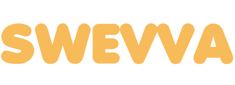 Logo of SWEVVA with a cartoon dinosaur holding a toothbrush.