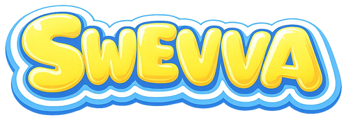 Colorful logo with the word 'SWEVVA' on a white background